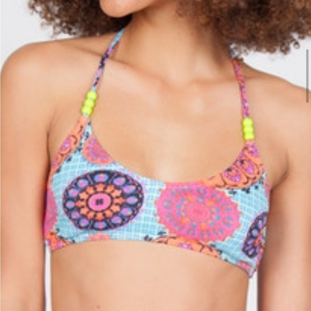 NWT Minkpink Mandela Dreams scoop neck bikini top